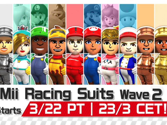 News - Mario Kart Tour – Nintendo Miis Themed Suits coming in March 