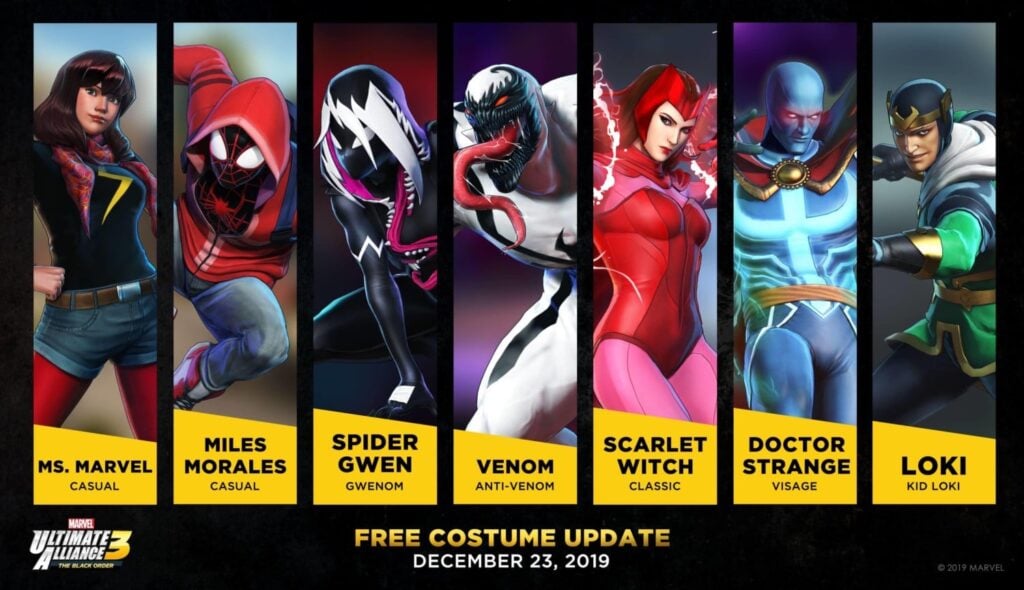 Marvel Ultimate Alliance 3 – Costumes where supposed to come out earlier? Marvel Ultimate Alliance 3 – Costumes where supposed to come out earlier?