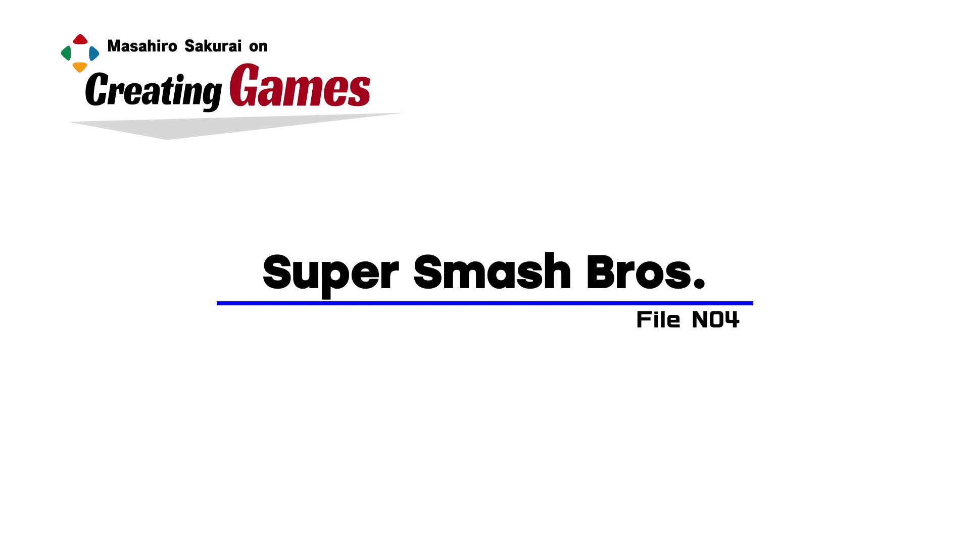 Masahiro Sakurai Super Smash Bros. origins