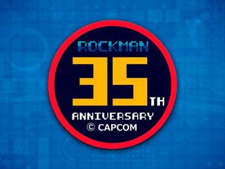 Mega Man 35th anniversary logo & collaboration