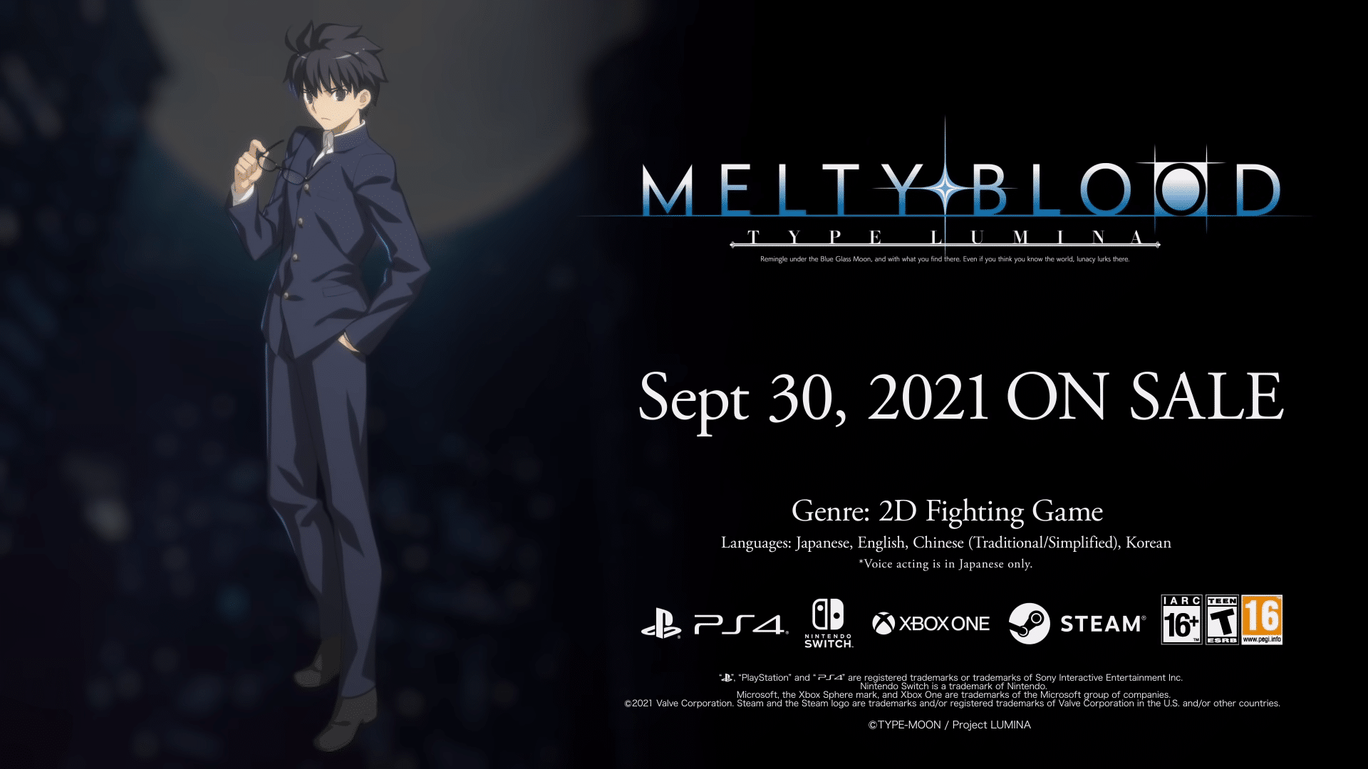 Melty Blood Type Lumina – Shiki Tohno trailer