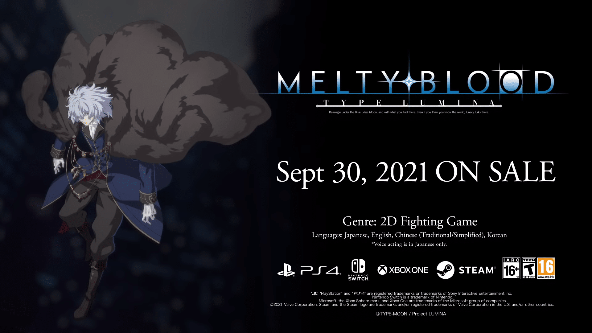 Melty Blood Type Lumina – Vlov Arkhangel Trailer