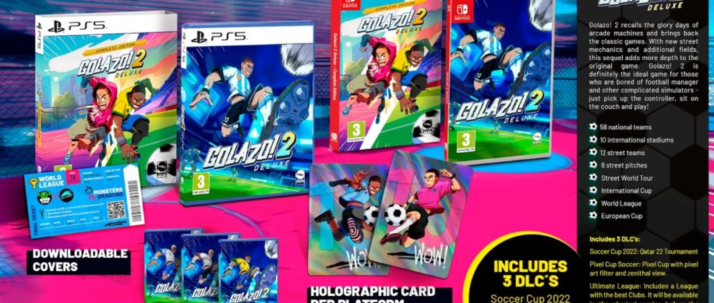 Meridiem Games en Purple Tree onthullen Golazo! 2 Deluxe – Complete edition: een voetbalgame-extravaganza