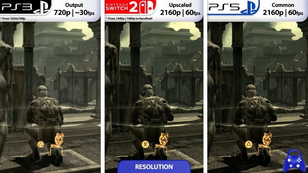 Metal Gear Solid: Master Collection Vol. 2 – Metal Gear Solid 4 grafische vergelijking: Switch 2 vs PS5 vs PS3