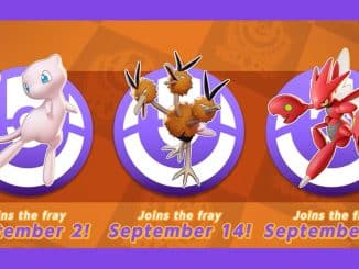 Mew, Dodrio, and Scizor have joined Pokemon Unite