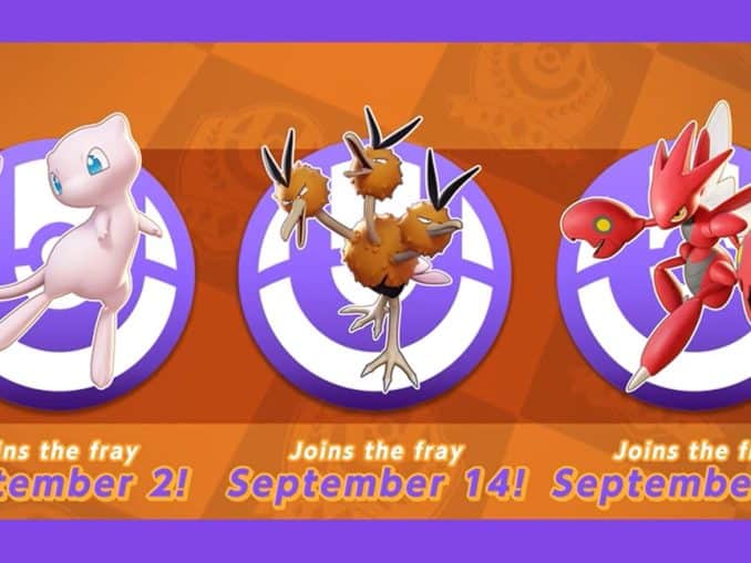 News - Mew, Dodrio, and Scizor have joined Pokemon Unite 