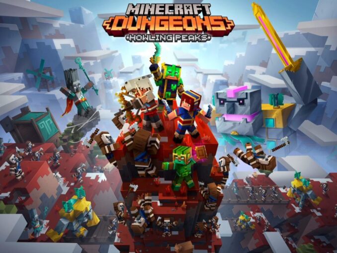 News - Minecraft Dungeons cross-play in November and Howling Peaks DLC in December 