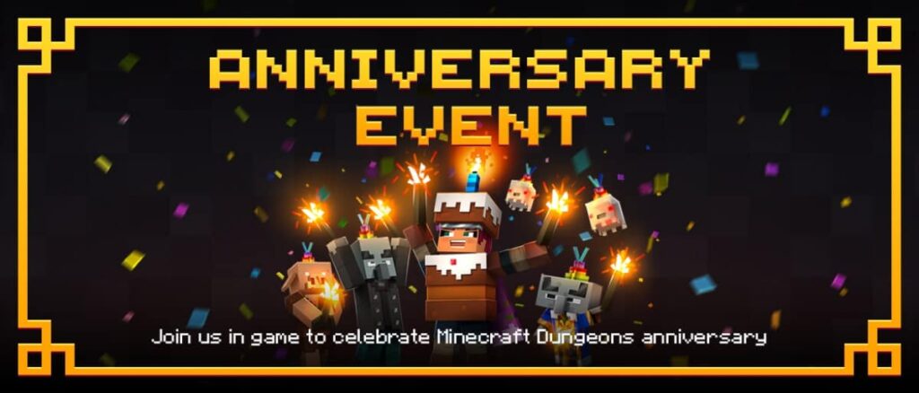 Minecraft Dungeons – First Anniversary Event May 26th