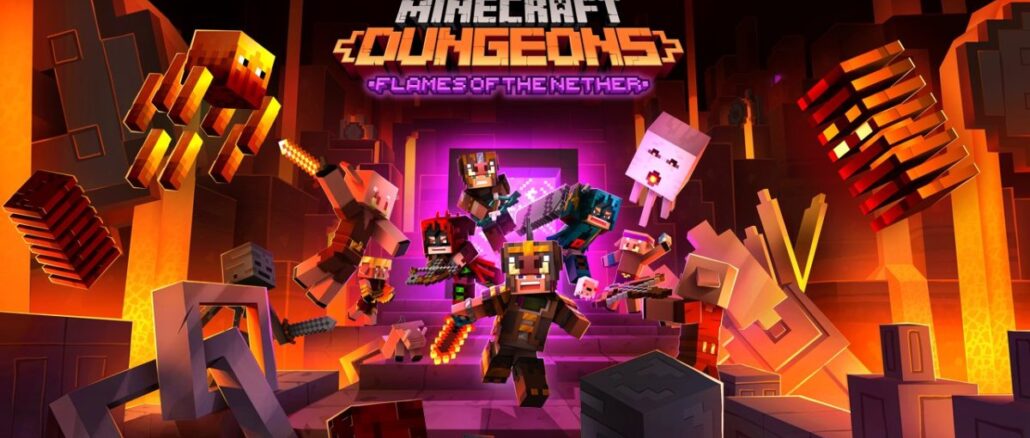 Minecraft Dungeons – Flames of the Nether DLC + free update launching 24th February