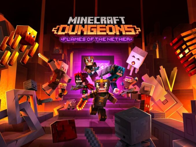 Nieuws - Minecraft Dungeons – Flames of the Nether DLC + gratis update komen 24 februari 