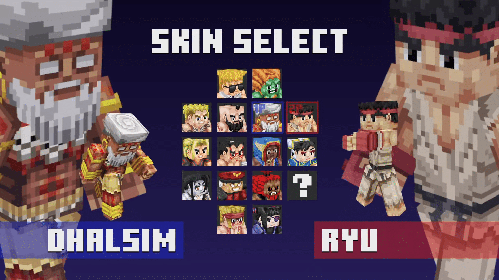 Minecraft – Street Fighter World Warrior Skin Pack