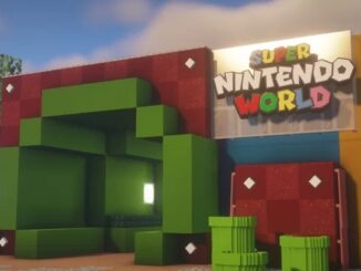 Minecraft – Super Nintendo World Theme Park being recreated