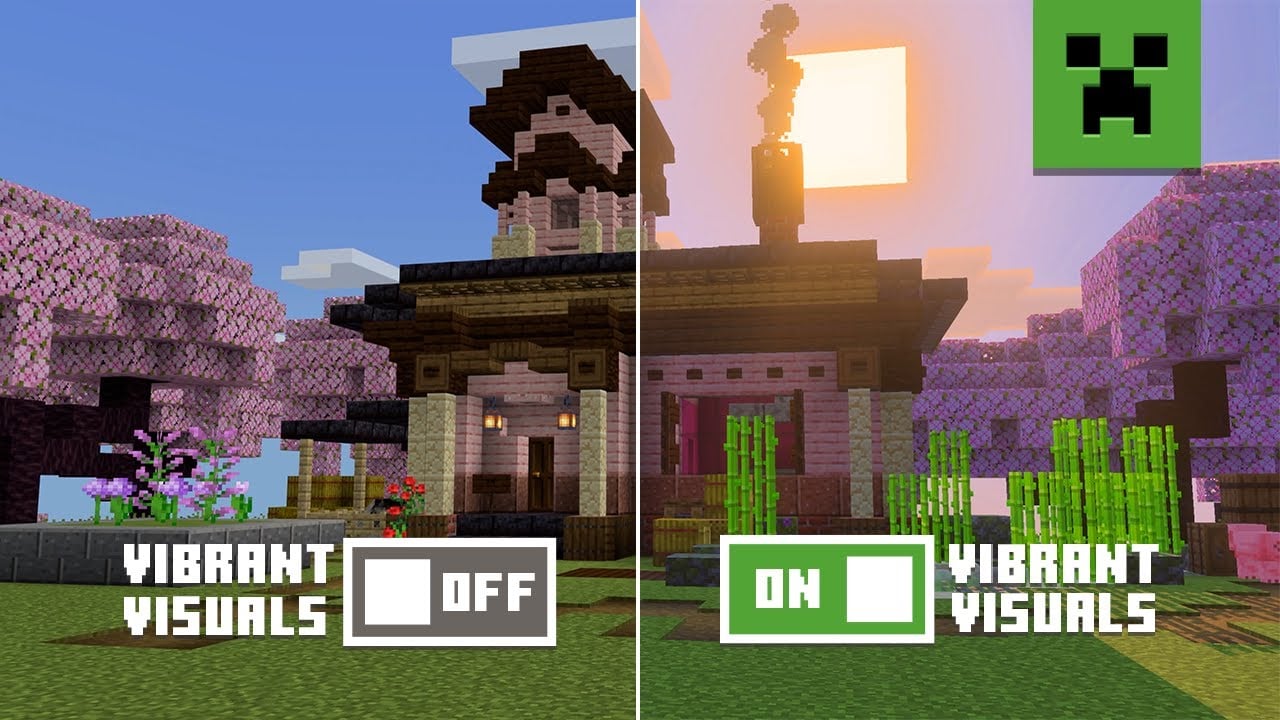 Minecraft Vibrant Visuals Update: Lighting Up Your Worlds