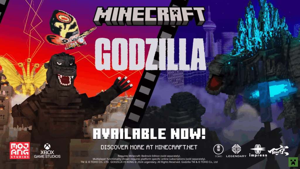 Minecraft x Godzilla Collaboration: A Blocky Adventure with the King of Monsters
