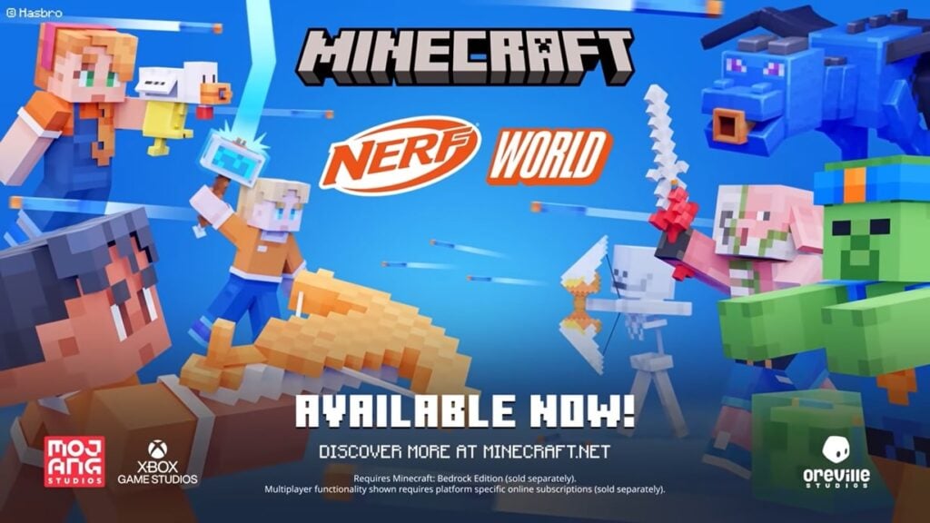 Minecraft x Nerf World DLC: epische gevechten en blaster-upgrades wachten op je