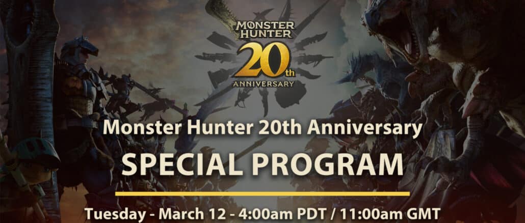 Speciaal programma ter ere van het 20-jarig jubileum van Monster Hunter: ter ere van twee decennia avontuur