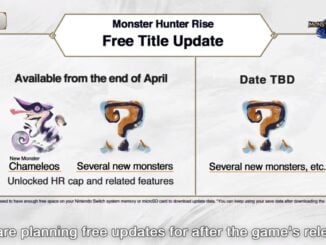 Monster Hunter Rise, Eerste gratis update eind april