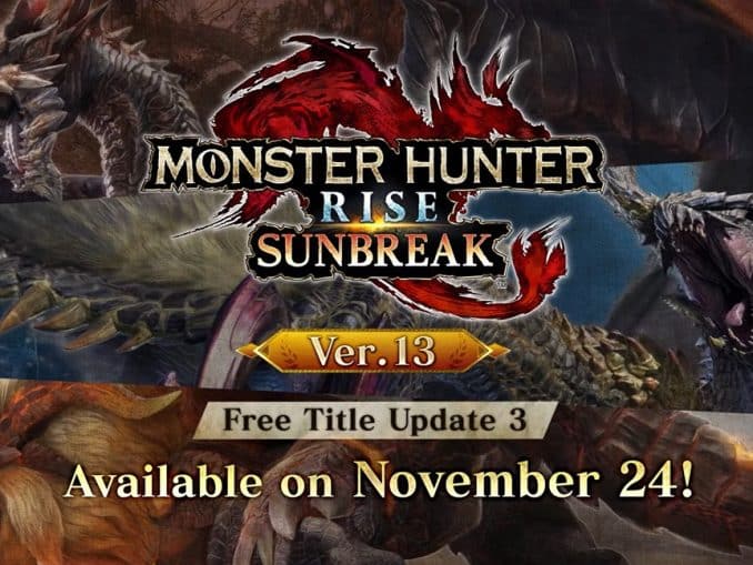 Nieuws - Monster Hunter Rise – Gratis Title Update 3 / versie 13.0.0 patch notes