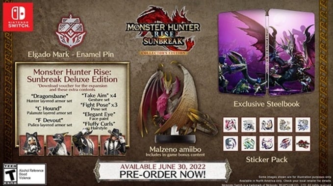 Nieuws - Monster Hunter Rise: Sunbreak Collector’s Edition onthuld 