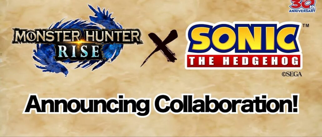 Monster Hunter Rise X Sonic The Hedgehog collaboration announced