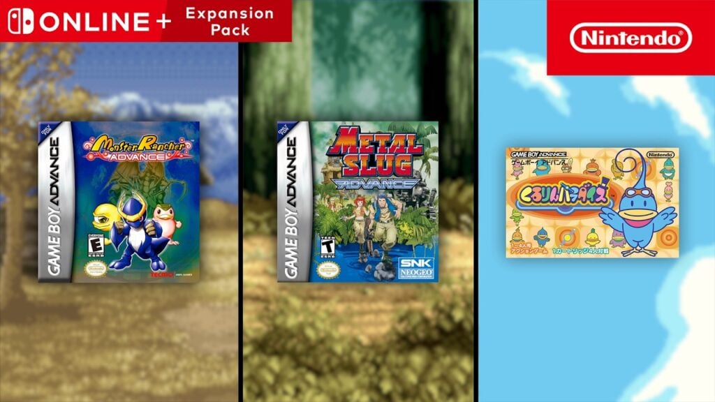 Monster Rancher Advance, Metal Slug Advance and Kururin Paradise Join Nintendo Switch Online