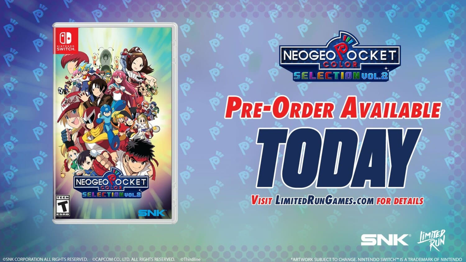 NEOGEO Pocket Color Selection Vol. 2 – Physical Editions announced