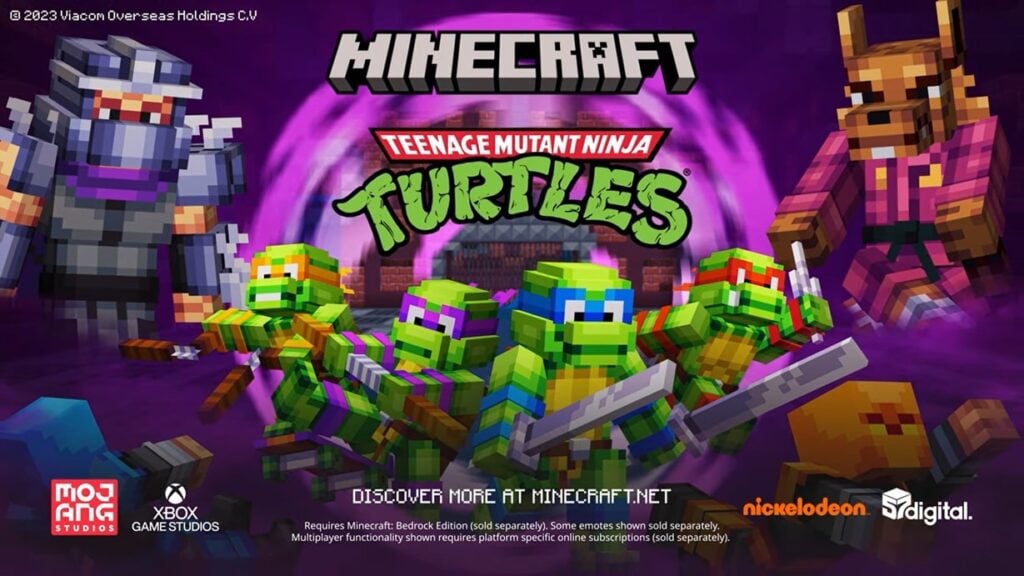 Nieuwe helden in Minecraft – Teenage Mutant Ninja Turtles DLC!