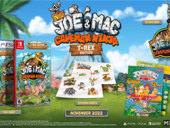 News - New Joe & Mac: Caveman Ninja is launching November 2022