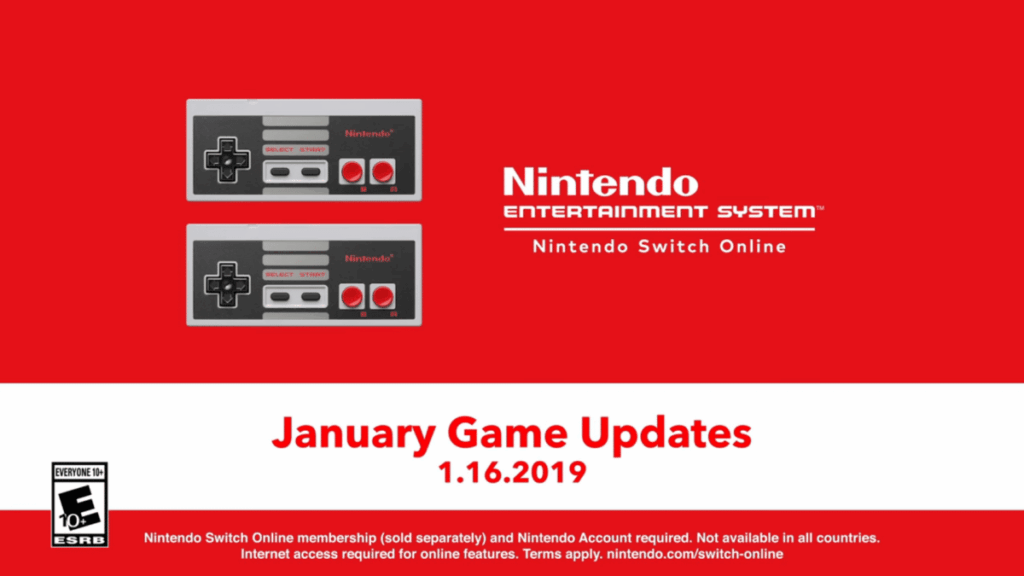 New NES Nintendo Switch Online game updates trailer January New NES Nintendo Switch Online game updates trailer January
