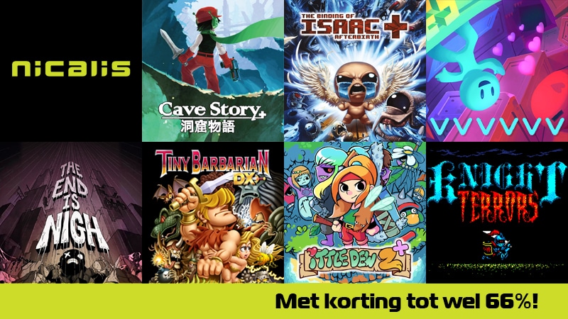 Nicalis-games in de uitverkoop! Tot wel 66% korting!