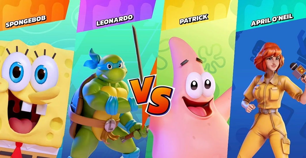 Nickelodeon All-Star Brawl – Leonardo, Michelangelo and April O’Neil showcases