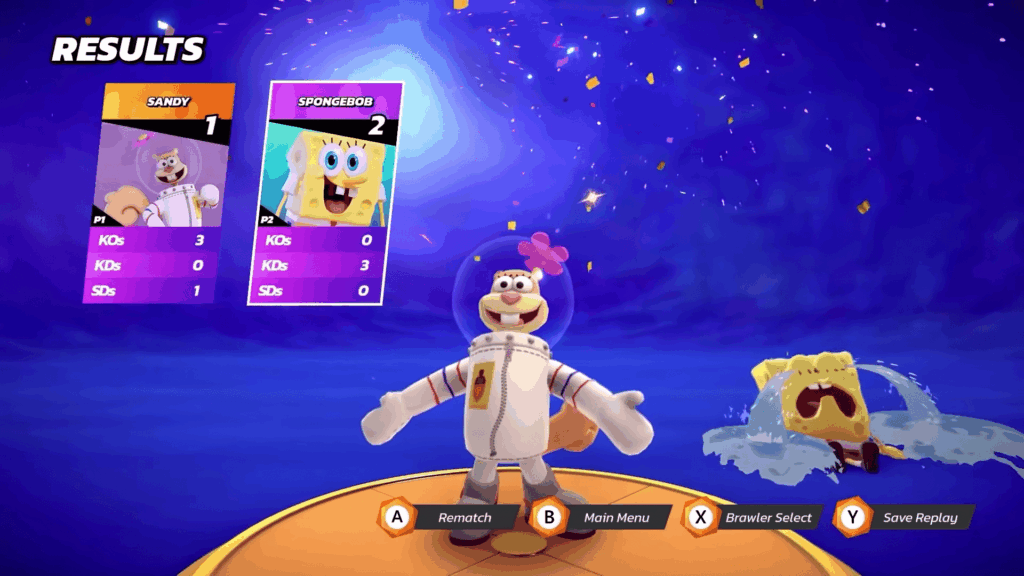 Nickelodeon All-Star Brawl – Sandy Cheeks Character Showcase