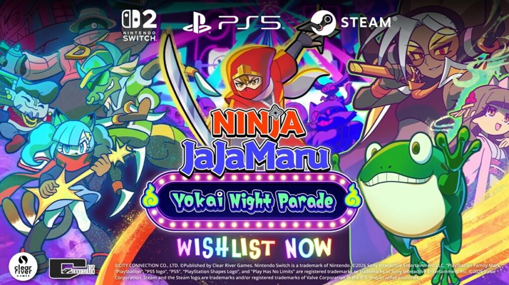 Ninja JaJaMaru: Yokai Night Parade coming to Nintendo Switch 2 in April 2027