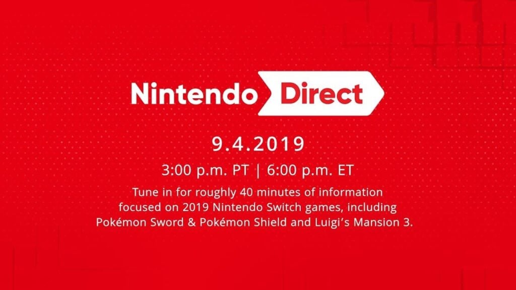 Nintendo Direct – Officially Confirmed For September 4