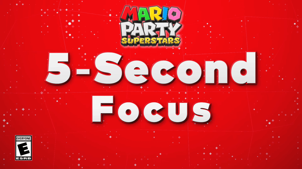 Nintendo – Mario Party Superstars – 5-Seconde Focus Challenge Nintendo – Mario Party Superstars – 5-Seconde Focus Challenge
