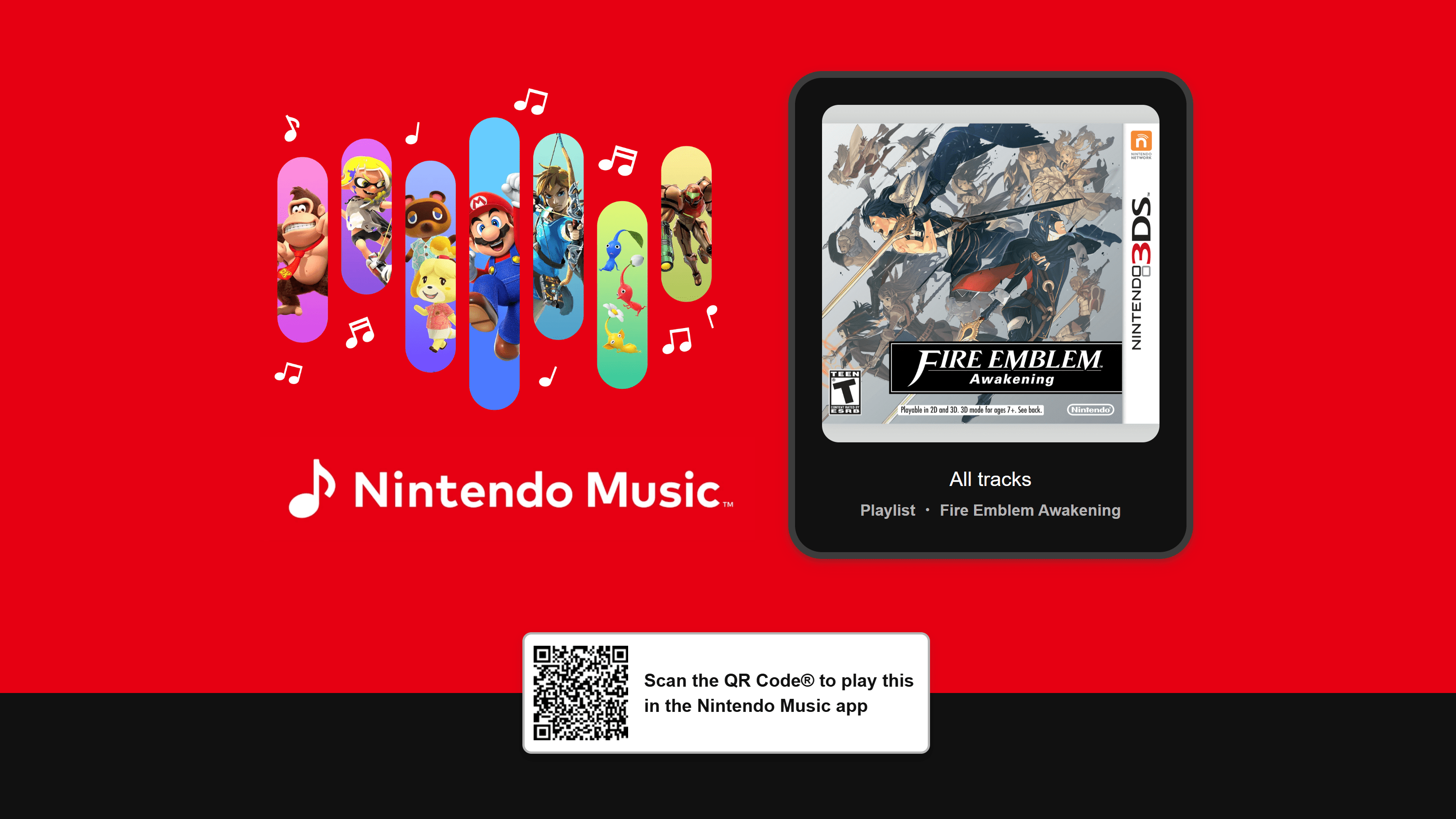 Nintendo Music adds Fire Emblem Awakening: 92 tracks, battle playlists, and seamless loops Nintendo Music adds Fire Emblem Awakening: 92 tracks, battle playlists, and seamless loops