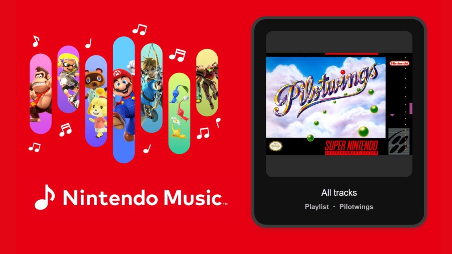 Nintendo Music voegt Pilotwings-soundtracks toe voor Switch Online-abonnees