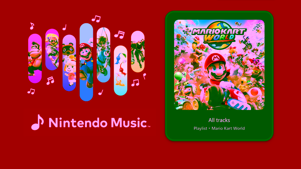 Nintendo Music update adds Mario Kart World, web listening, CarPlay, and Android Auto