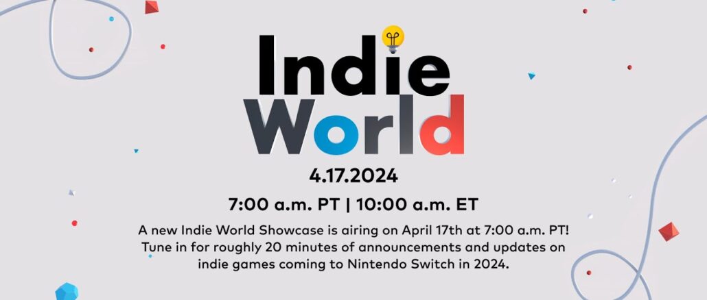 Nintendo’s volgende Indie World Showcase: 17 april 2024