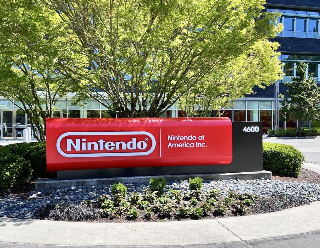 Nintendo of America vernieuwt de bewegwijzering op het hoofdkantoor: een mix van geschiedenis en moderne branding