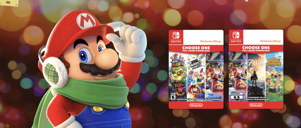 Nintendo Of Canada – Choose One – downloadkaarten voor volledige games