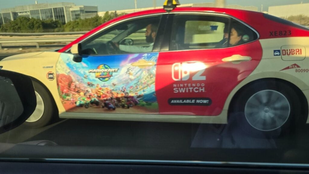 Nintendo Switch 2 in de VAE: Mario Kart World-taxicampagne in Dubai