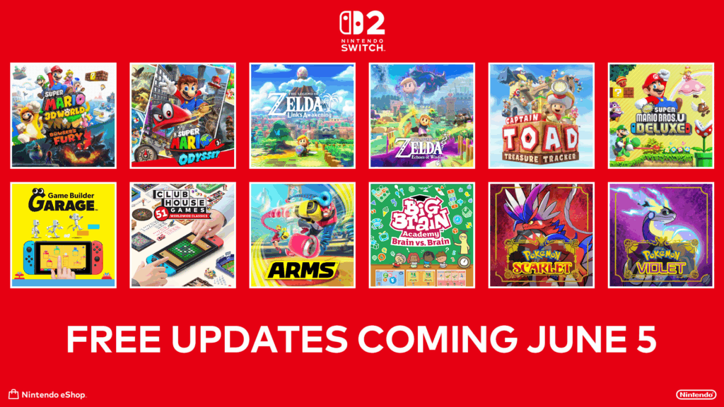 Upgrades voor de Nintendo Switch 2-lancering: hoe twaalf fanfavorieten groter, helderder en sneller worden Upgrades voor de Nintendo Switch 2-lancering: hoe twaalf fanfavorieten groter, helderder en sneller worden