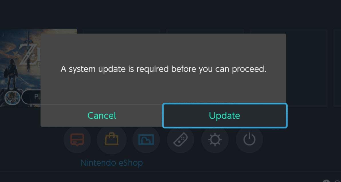 Nintendo Switch firmware 5.0
