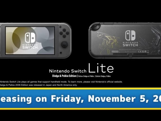 Nieuws - Nintendo Switch Lite – Dialga en Palkia editie aangekondigd 