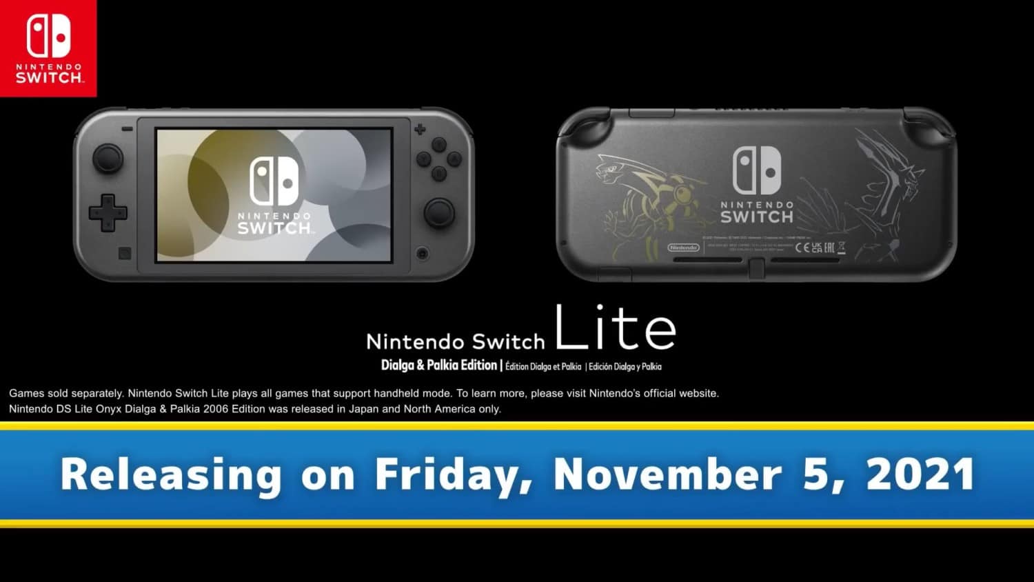Nintendo Switch Lite – Dialga and Palkia edition announced