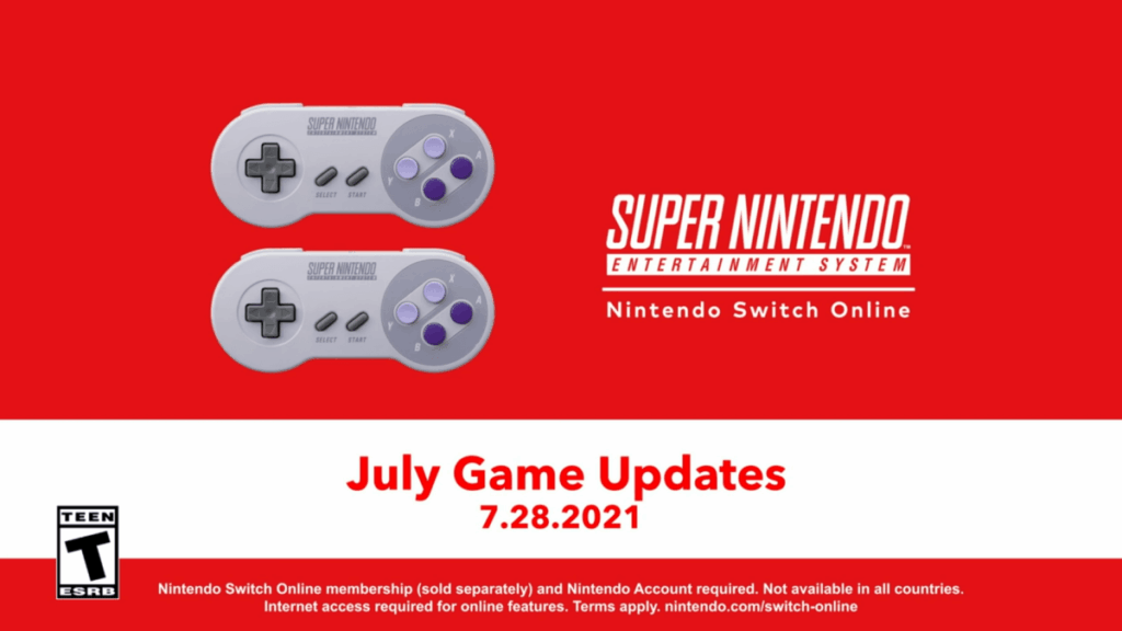 Nintendo Switch Online – 3 nieuwe SNES-titels komen op 28 juli