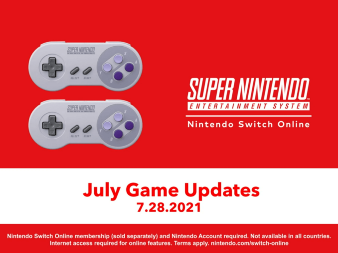 Nieuws - Nintendo Switch Online – 3 nieuwe SNES-titels komen op 28 juli 