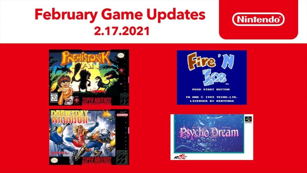 Nintendo Switch Online – February NES/SNES titles
