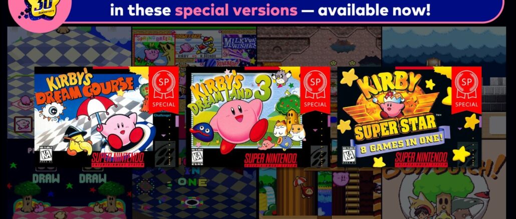 Nintendo Switch Online – Kirby’s Dream Course, Kirby’s Dream Land en Kirby Super Star toegevoegd